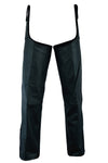 ADJUSTABLE SIDE SNAP BELTLESS CHAPS, SNAPS RIGHT OVER YOUR BELT Jimmy Lee Leathers Club Vest