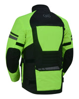 ADVANCE TOURING TEXTILE MOTORCYCLE JACKET FOR MEN – HI-VIS Jimmy Lee Leathers Club Vest