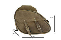 Genuine Premium Naked Brown Leather Concealed Carry Motorcycle Saddlebag Jimmy Lee Leathers Club Vest