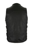 Ladies Leather Tactical Vest Premium Naked Cowhide Leather by Jimmy Lee Leathers Jimmy Lee Leathers Club Vest