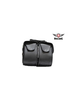 Motorcycle Saddlebag with Studs Jimmy Lee Leathers Club Vest