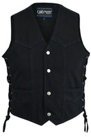 KID’S DENIM SIDE LACE VEST