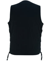 MEN'S TEN POCKET DENIM UTILITY VEST - TALL