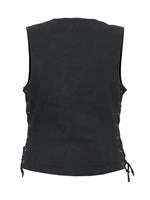 Women's Single Back Panel Concealed Carry Denim Vest size Medium SAMPLE CLOSEOUT